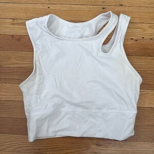 lulu double shoulder tank bra